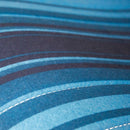 Seat upholstery set, 2 round corners (symmetric), 2cv6, blue and blue striped (suit Bleu Lagune and Bleu Tropique very well) , early 1980's