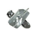Headlight finger clip catch, 2cv, chromed, complete with wire spring.