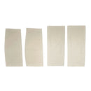 Seat base and back rest canvas set including fitted wires for one FRONT double bench seat.