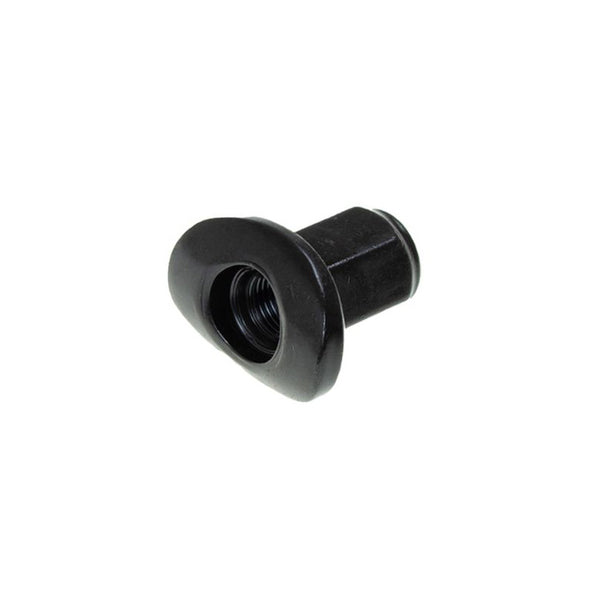 Long black wheel nut with domed top, 2cv etc., can not be used on cars with fitted hub caps M12x1.25.