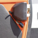 Rear door internal thumb knob, pair, 1 left, 1 right.