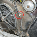 Cable clip, fan cover, for points ignition wire and inner wing repeater wire, 2cv.