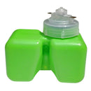 Reservoir including cap, dual circuit master cylinder green, LHM type.