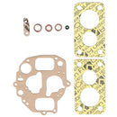 Carburettor gasket set, for Solex, gasket and copper seals for twin choke OVAL NECK carburettor 2cv6 etc. 1982 onward.