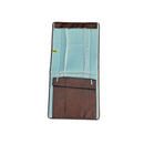 Tan brown, fairly hard flat vinyl, seat cover pads with fitted wires only for front of AZU or AK, price for one pair.