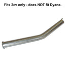 Fuel filler neck, steel, requires painting, 2cv4, 2cv6