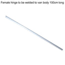 HY side body hinge outer female, 1 metre long