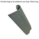 HY side body hinge outer female, 1 metre long