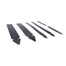 Set of 6 pieces, ties, rubber for under bonnet bundling of loom harness.