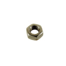 Nut, plated, 8mm hex, M5 x 0.80mm pitch. Per 50 pieces.
