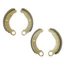 Brake shoes, REAR, all 2cv, 2cv6, Dyane, Acadiane, etc., etc. Fit all types 1952 until 1990. 180mm, set of 4 shoes.