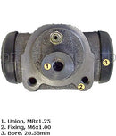 Brake wheel cylinder, FRONT, drum brake 2cv, Dyane, Mehari, AK, AZU, 1970 to 1981. Fits left or right. NEW LOWER PRICE