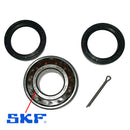 Wheel bearing KIT 2cv/Dyane, 35x72x27, BEST quality SKF bearing only, fits front or rear, includes seals and split pin. See description notes.