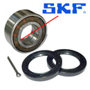 Wheel bearing KIT 2cv/Dyane, 35x72x27, BEST quality SKF bearing only, fits front or rear, includes seals and split pin. See description notes.
