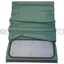 High quality vinyl hood, 2cv, VERT JADE, improved fit, better framework, better hinge + gutter.