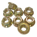 Flanged nut, set of 8 to hold both front wings of 2cv to body