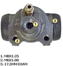 Brake wheel cylinder, Acadiane, Ami 8 estate, LHM, 17.5mm diam. Fits left or right.