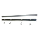 Bumper trim, 2cv up to 1963, rubber with aluminium strip, pale grey, front, middle.