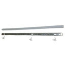 Bumper trim, 2cv up to 1963, rubber with aluminium strip, pale grey, rear left or right.