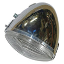 Complete headlamp unit, chromed plastic shell with H4 P45t fitting. RIGHT HAND DRIVE