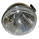 Complete headlamp unit, chromed plastic shell with H4 P45t fitting. RIGHT HAND DRIVE