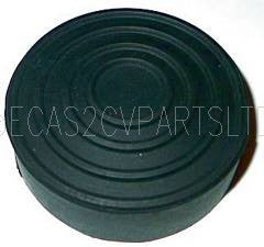 Pedal rubber, brake or clutch, round, for old 2cv