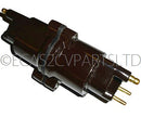 Ignition coil, made by Valeo in France, includes brackets, 2cv6 etc., 12 volt, 1968 onward.