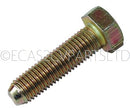 Set screw, for steering lever, plated, 11mm hex, M7 x 1.00, 27.5mm long, 10.9 high tensile, EACH