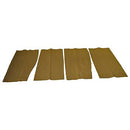 Seat base and back rest canvas set including fitted wires for one REAR double bench seat.