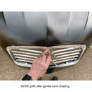 Grille, 2cv, originally fitted from 1961 to 1965, also suitable for Dolly or Charleston, aluminium with large chevrons, PLEASE ALSO READ THE DESCRIPTION.