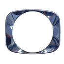 Headlight bezel, chromed, Dyane up to 12/78. (previously metal but these are updated to a chrome plastic version).