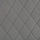Seat cover complete 2cv 3 piece set, grey diamond stitched, like Dolly & Charleston, 2 rounded corners. Made in France