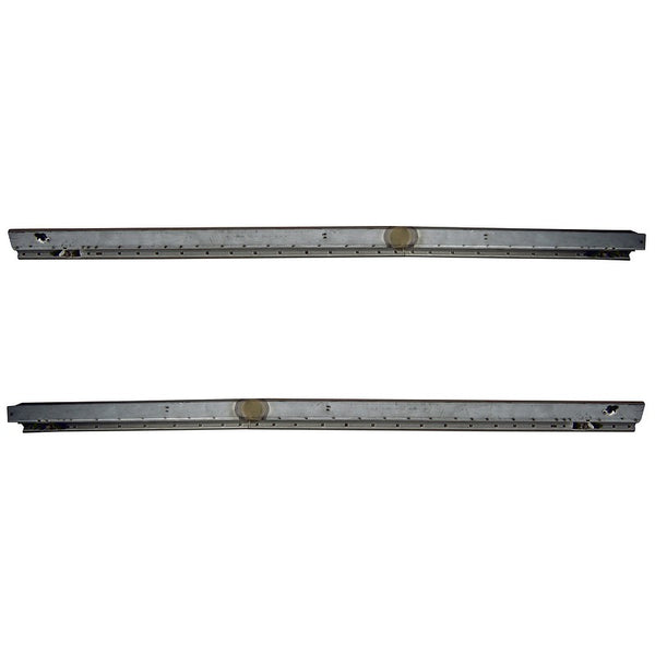 PAIR of door sills 520041 and 520042 for all 2cv and 2cv6 1952 onward. See description notes about safety belts.