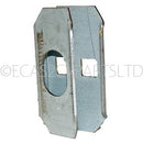 Body B (middle) door post lock mount plate only, left