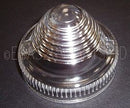 Indicator lens 2cv front round clear, white.