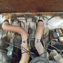 Rubber gaiter demister through firewall, RHD = 2 needed, LHD = 1 needed.