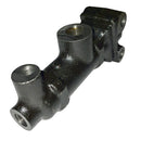 Master cylinder bulkhead mounting, M9x1.25 union on top, M12x1.00 for banjo at front.