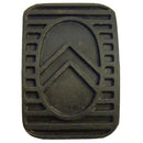 Pedal rubber, top quality, rectangular, with chevrons brake or clutch 2cv6 etc.