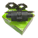Ignition coil, made by Valeo in France, includes brackets, 2cv6 etc., 12 volt, 1968 onward.