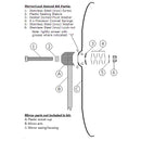 Mirror head swivel kit, see notes.