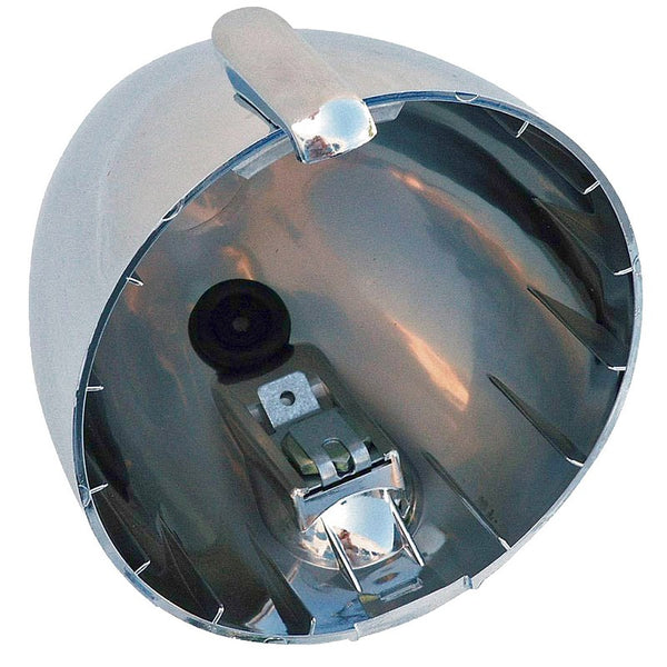 Headlight lamp shell, 2cv, simply chromed plastic, round, Charleston etc. SEE IMPORTANT DESCRIPTION NOTES