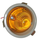 Indicator light, 2cv, right, complete with grey insert & fittings, round, in front of wing, complete.