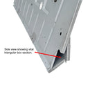 Lower bulkhead & pedal floor toe board, RIGHT HAND DRIVE, ZINC PLATED, 2cv etc, complete panel. Zinc electroplated steel. SEE OUR DESCRIPTION NOTES ABOUT OUR TOP QUALITY.