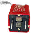 Indicator flasher relay, for use with LED 'bulbs' 12volt, 2cv etc., 1970 onward. See important description notes.