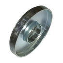 Steel backing plate cap ONLY for 2cv suspension cylinder rubber bump stop (doughnut).