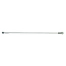 Brake pipe on rear arm left or right, 2cv etc, 1950 to 1964, Ami6 to 1963, banjo type, 6.35mm, 495mm. Zinc electroplated steel.