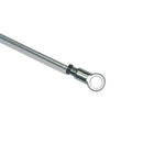 Brake pipe on rear arm left or right, 2cv etc, 1950 to 1964, Ami6 to 1963, banjo type, 6.35mm, 495mm. Zinc electroplated steel.