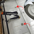 Washer, M7 x 50, large flat washer, used under rear 2cv seat to hold body to seat belt bridge. Per single unit.