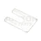 Rectangular base shim 4mm thick 30mmx42mm, fits beneath front arm bump stop on side of chassis.