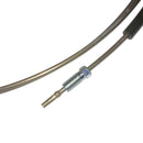 Brake pipe, 3.5mm, 2cv6, Dyane 6, etc., copper nickel, front to rear, 8mm unions, master cylinder to rear axle union, fits LHD or RHD cars.